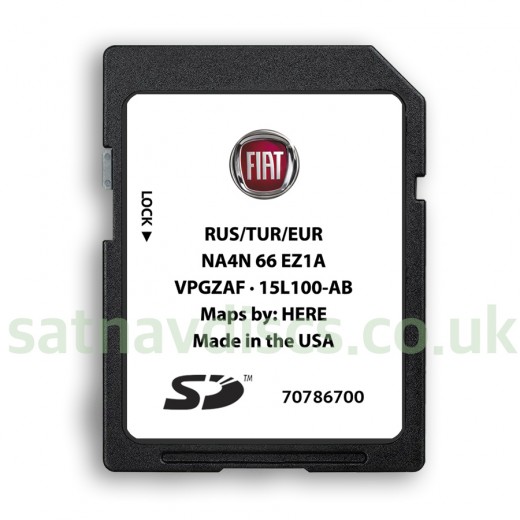 Fiat 124 SPIDER Connect Navigation SD Card Map Update 2023