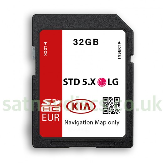 KIA GEN5 5.X LG Navigation SD Card Map Update UK and EU 2023