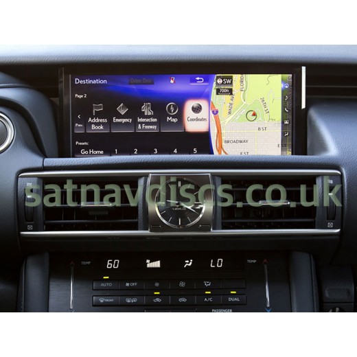 Lexus GEN10 USB Navigation Map Update Europe and UK 2023