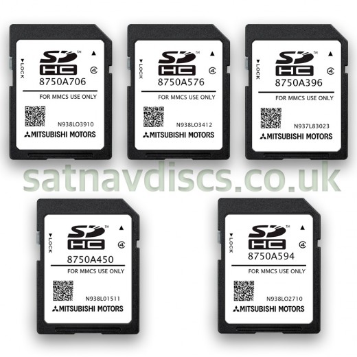 Mitsubishi MMCS Navigation SD Card Map Update Europe and UK 2024 - 2025