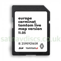Renault Carminat LIVE 11.05 Navigation SD Card SAT NAV Map Update 2024