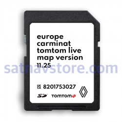 Renault Carminat LIVE v11.25 Navigation SD Card Map Update 2024 - 2025