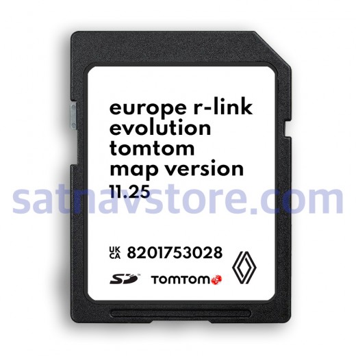 Renault R-Link v11.25 Navigation SD Card Map Update 2024 - 2025