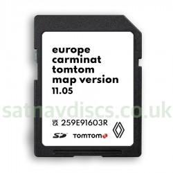 Renault Carminat 11.05 Navigation SD Card SAT NAV Map Update 2024