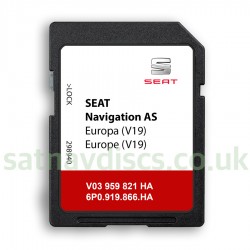 Seat AS MIB2 v19 Navigation SD Card Map Update Europe and UK 2024 - 2025