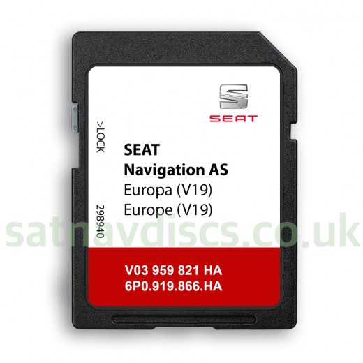 Seat AS MIB2 v19 Navigation SD Card Map Update Europe and UK 2024 - 2025