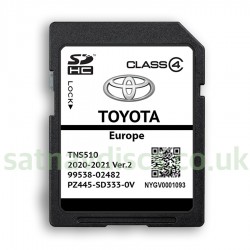 Toyota TNS510 Navigation SD Card Map Update Europe and UK 2021