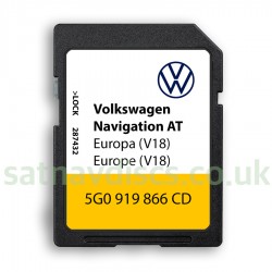 Volkswagen VW MIB1 AT v18 Navigation SD Card Map Update 2024