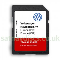 Volkswagen VW Touareg RNS850 v18 SD Card Navigation Sat Nav Map Update 2023