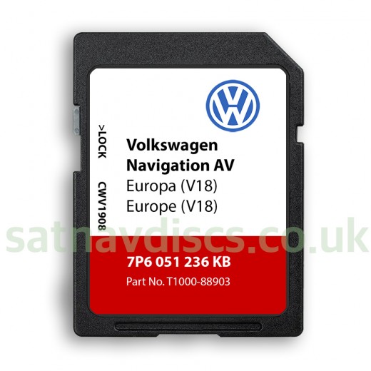 Volkswagen VW Touareg RNS850 v18 Navigation SD Card Map Update 2023